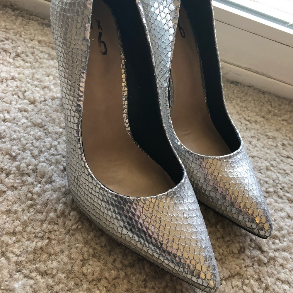 Silver heels
